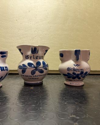 Boccali da Vino Valtellinesi "Grisun" in Ceramica