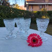Set 4 calici piccoli Baccarat Arabesque.