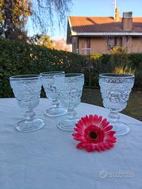 Set 4 calici piccoli Baccarat Arabesque.