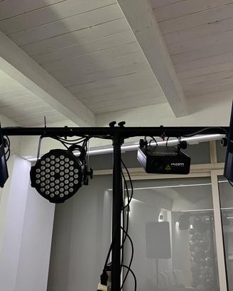 scanner ,laser,par LED piantana luci dmx