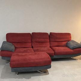 Divano Poltrone&Sofà con pouf/penisola staccabile