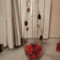 vaso in vetro h60cm 