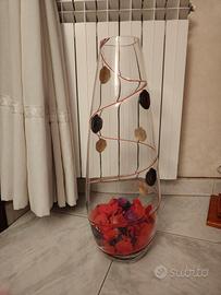 vaso in vetro h60cm 