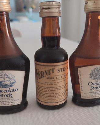 n. 3 bottigliette mignon Liquore Stock