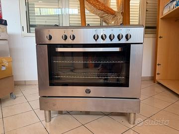 Cucina La Germania 90cm Inox - 5 Fuochi