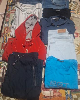 set 9 capi abbigliamento uomo taglie miste