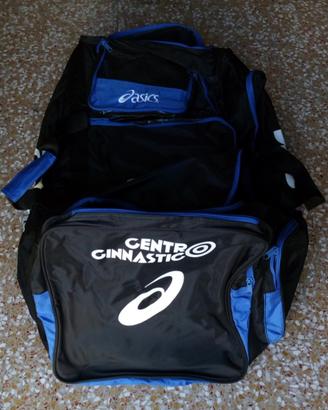 Borsa Asics blu sport palestra sci