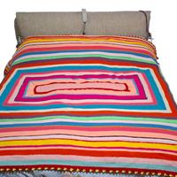 COPERTA ABRUZZESE DI LANA UNCINETTO