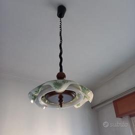 Lampada sospesa saliscendi vintage per cucina
