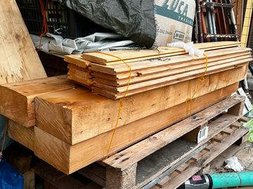 Travetti in legno x bilancini lucernai