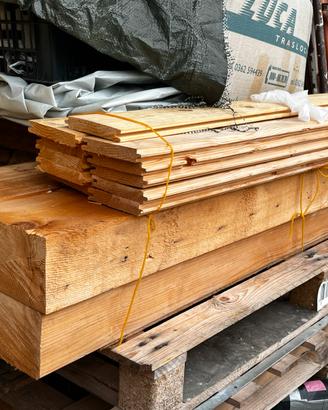 Travetti in legno x bilancini lucernai