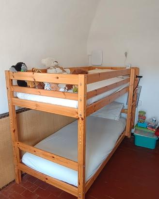 Letto a castello legno di pino massello marca JYSK