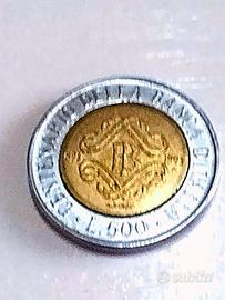 moneta 500 lire 1993 centenario Banca d' Italia 