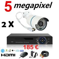 Kit Videosorveglianza da 2/4/6/8 Ch AHD 5MPX F