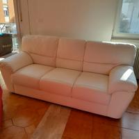 divano massiccio 3 posti bianco