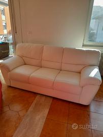 divano massiccio 3 posti bianco
