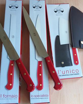 Set Coltelli Berti "I Cucinieri" Nuovi, Imballati 