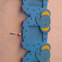 ATTACCAPANNI BAMBINI CON PORTAFOTO