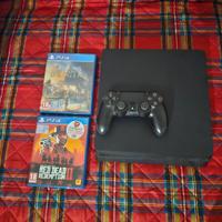 ps4 + 1 joystick + 2 giochi