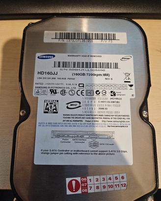 Hdd 160GB samsung sata
