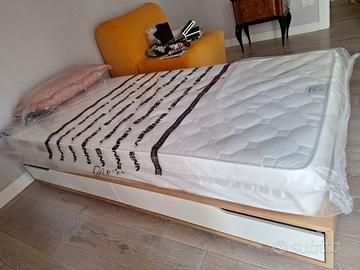 Struttura letto singolo+ materasso