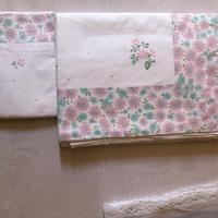 Lenzuolo matrimoniale ricamato