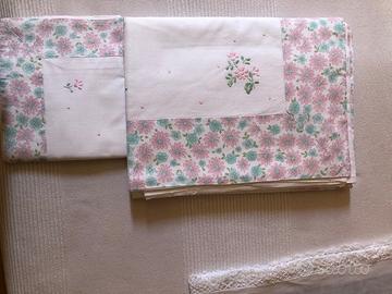 Lenzuolo matrimoniale ricamato