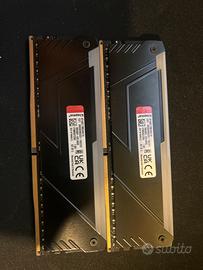 16gb RAM DDR4 3600 MT KINGSTON FURY RGB
