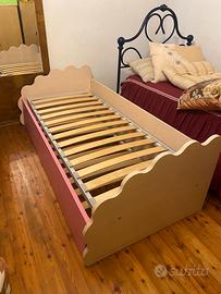 Letto 1 piazza Moretti con 2^ letto + materasso