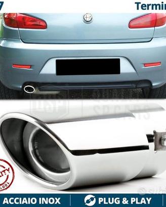 TERMINALE di Scarico ALFA ROMEO 147 Cromato Ovale
