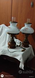 Coppia Lampade da tavolo vintage fine anni '80