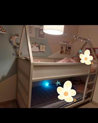 letto Ikea kura modificato Montessori 