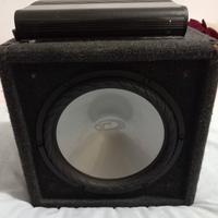 subwoofer PXW 500watt e amplificatore 140+140 Watt