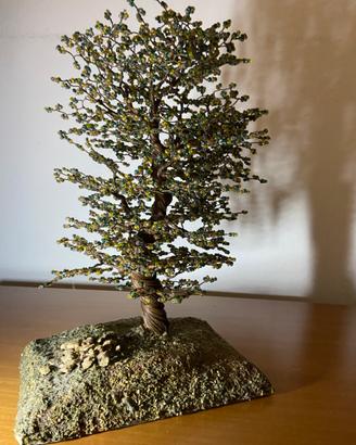 Bonsai in rame e perline