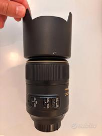 Nikon 105mm f/2.8 VR Micro Nikkor – con scatola