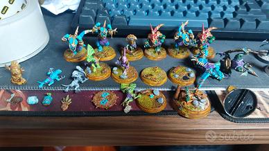 warhammer Blood Bowl - Lizardmen team well painted