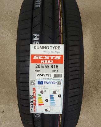 4 Gomme Nuove 205/55r16 Kumho HS52 made in Korea