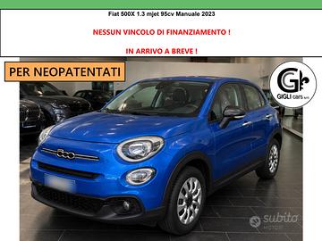 Fiat 500X 1.3 mjt Neopatentati X 95cv Manuale