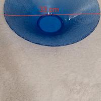 ciotola vetro blu scandinavo arredo casa