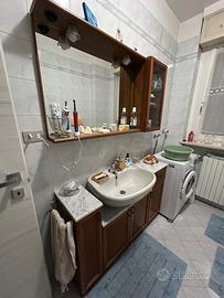 Mobile Bagno in Legno Completo Specchiera ePensile