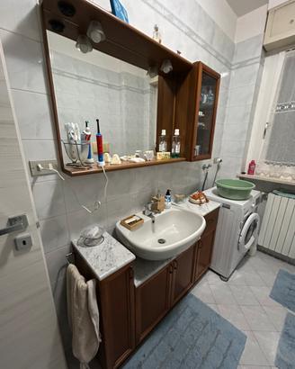Mobile Bagno in Legno Completo Specchiera ePensile