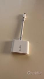 Adattatore audio + ricarica Lightning Belkin