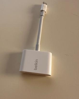 Adattatore audio + ricarica Lightning Belkin