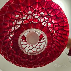 Lampadario moderno rosso