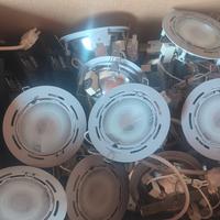 Faretti da incasso alogeni completi 