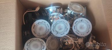 Faretti da incasso alogeni completi 