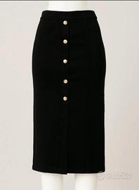 Gonna, Donna, Elegante, Nera, Vita alta