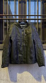 GIACCA PELLE MOTO CLOVER DOPPIO STRATO TG 56