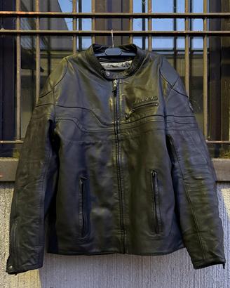 GIACCA PELLE MOTO CLOVER DOPPIO STRATO TG 56