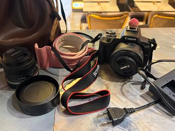 Canon r50 + obiettivo 18-45mm e obiettivo RF 50mm